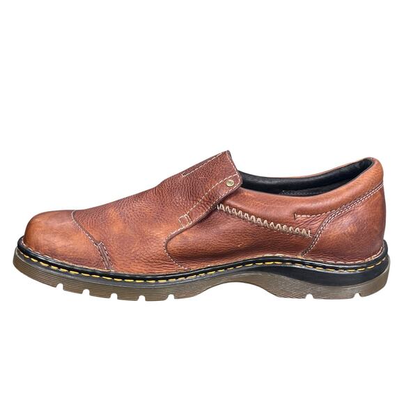 Vintage Dr. Martens Brown Leather Slip On Loafers Size 13 main image 10